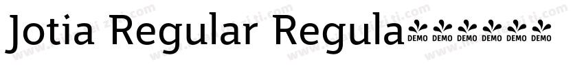 Jotia Regular Regula字体转换